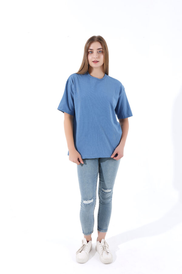 Oversized T-shirt – Indigo Unisex