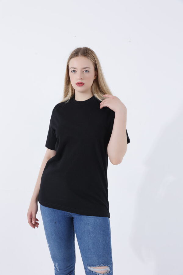 Regular fit short sleeve T-shirt – Black Unisex